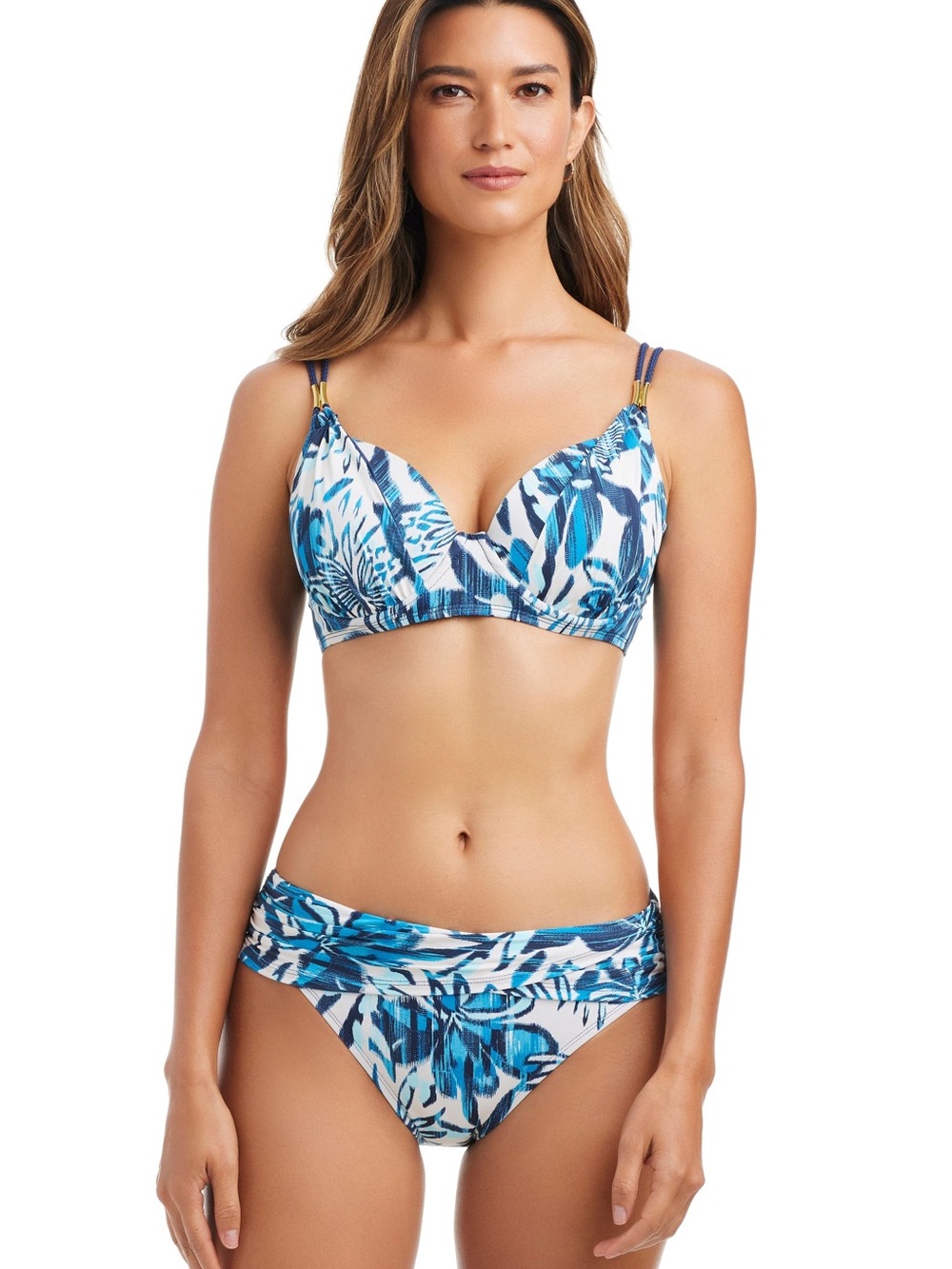 Bleu by Rod Beattie TURNING TIDES UNDERWIRE  CUP BIKINI TOP 34D